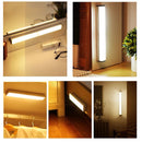 Motion Sensor Light Wireless LED Night Light Type C Rechargeable Light Cabinet Wardrobe Lamp Staircase Backlight for Kitchen LED